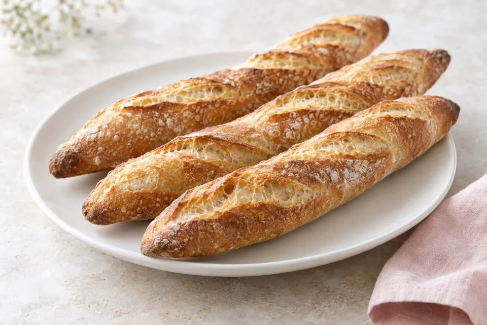 The Fundamental Techniques of Classic Bread Baking's Poolish Baguettes