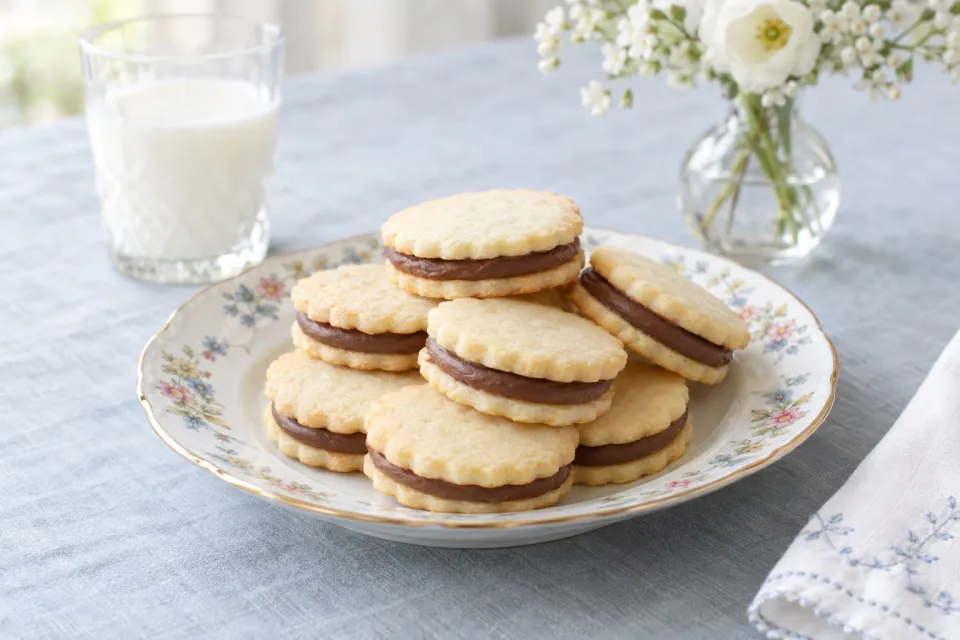 E.l. Fudge-Style Chocolate and Vanilla Sandwich Cookies