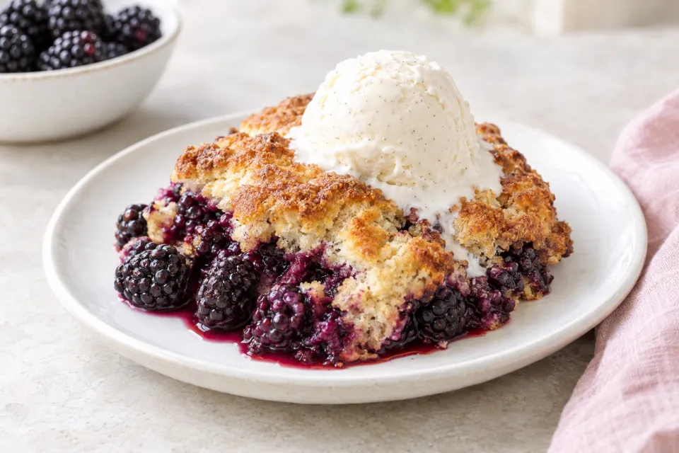 Old-Fashioned Blackberry Cobbler