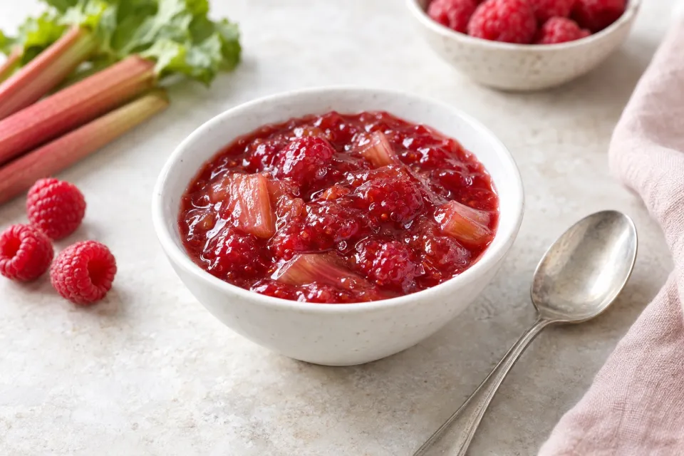 Raspberry Rhubarb Jell-O Jam