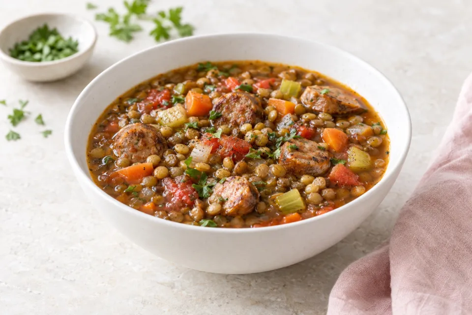 Lentil and Sausage Soup