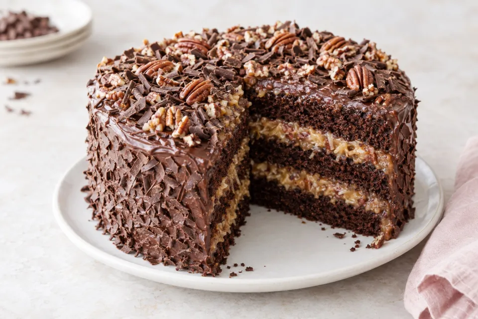 German Double-Chocolate Cake
