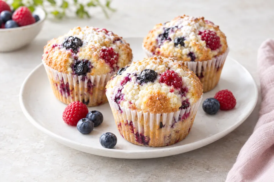 Ricotta-Berry Muffins