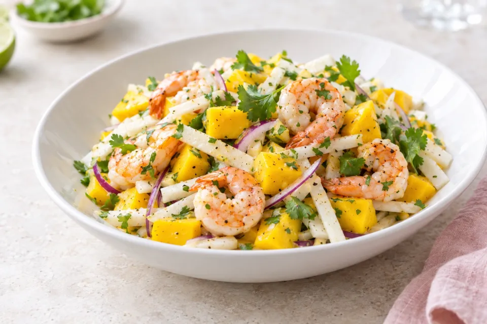 Shrimp, Jicama, and Mango Salad