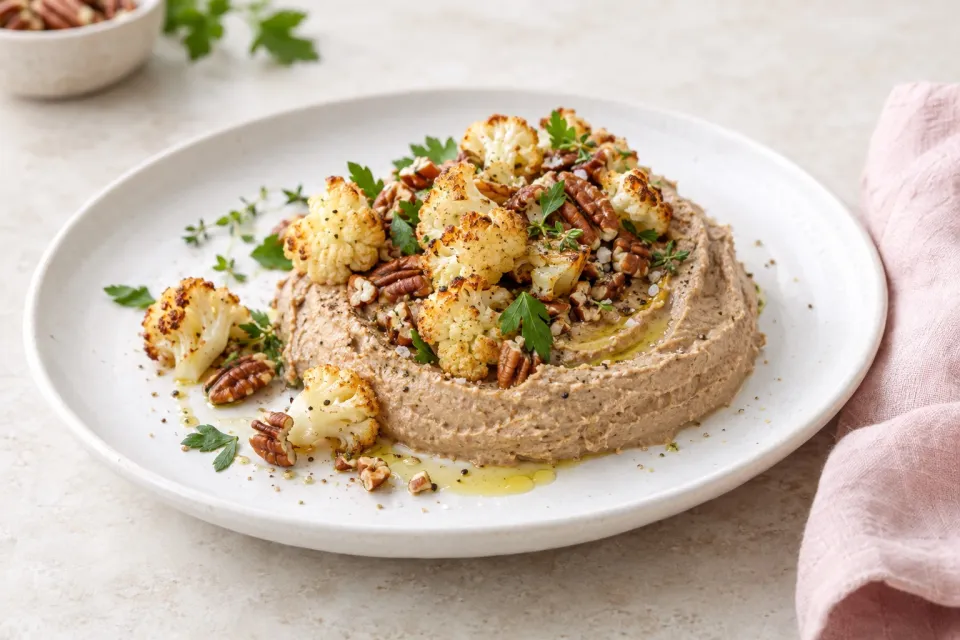 Silky-Smooth Vegetarian Pâté with Roasted Cauliflower and Pecans