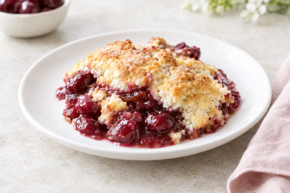 Easy Stovetop Cherry Grunt