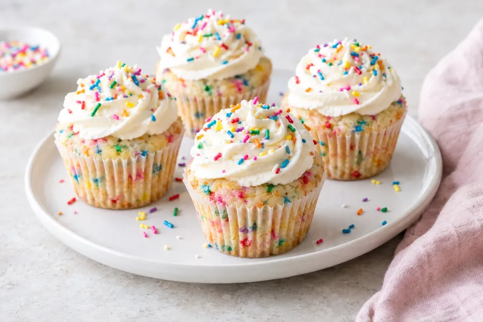 Gluten-Free Funfetti Cupcakes