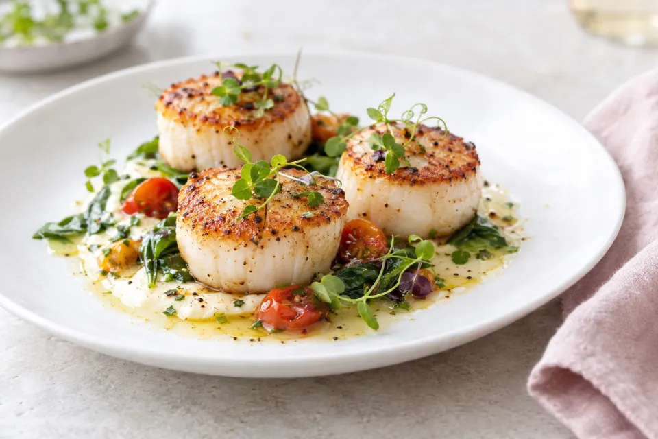 The Best Seared Scallops