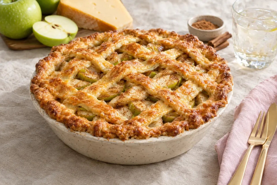 Gouda and Tart Apple Pie