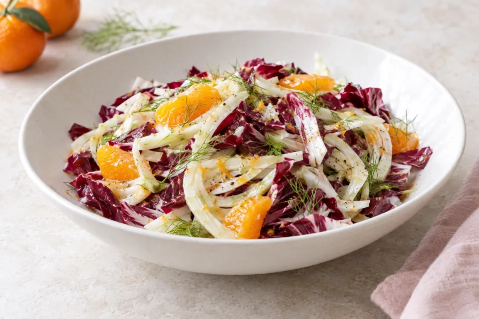 Fennel and Radicchio Salad with Tangerine Vinaigrette