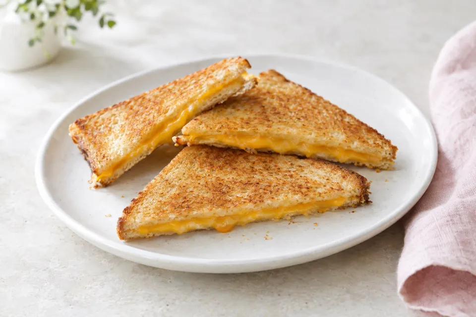 Very Thin Grilled Cheese Sandwiches