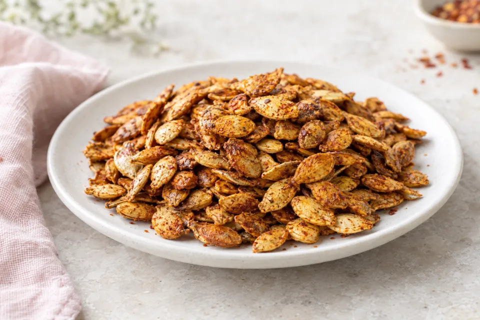 Roasted Spicy Pumpkin Seeds