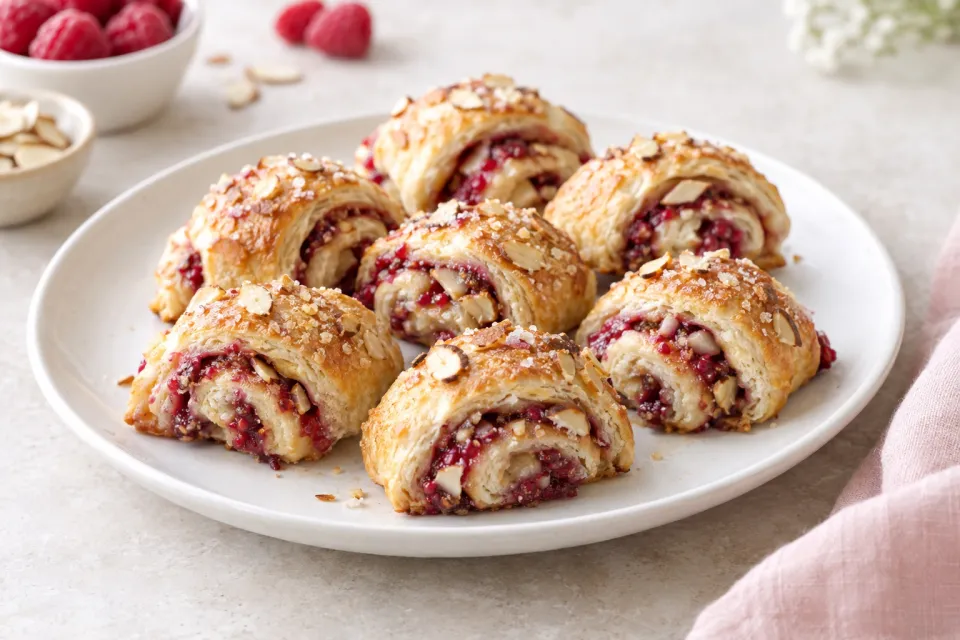 Raspberry-Almond Rugelach