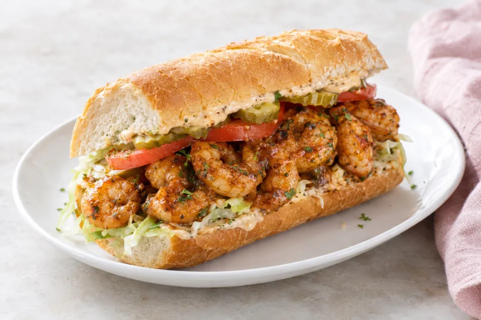New Orleans-Style Barbecue Shrimp Po' Boy