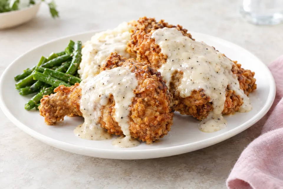 Maryland Fried Chicken with White Gravy