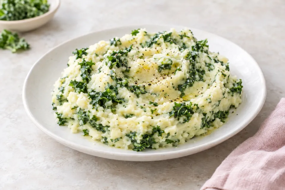 Kale-Flecked Mashed Potatoes