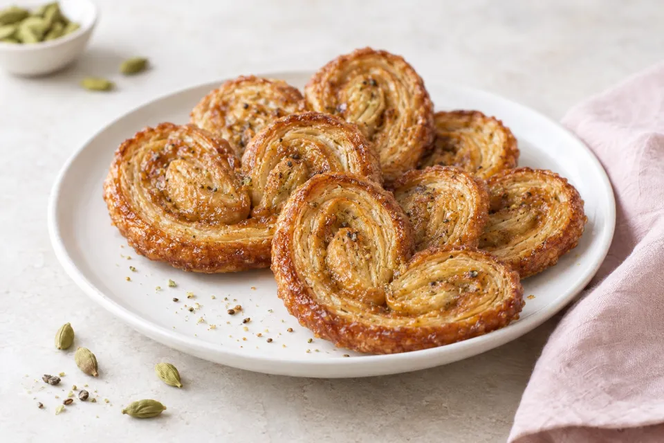 Cardamom Caramel Palmiers