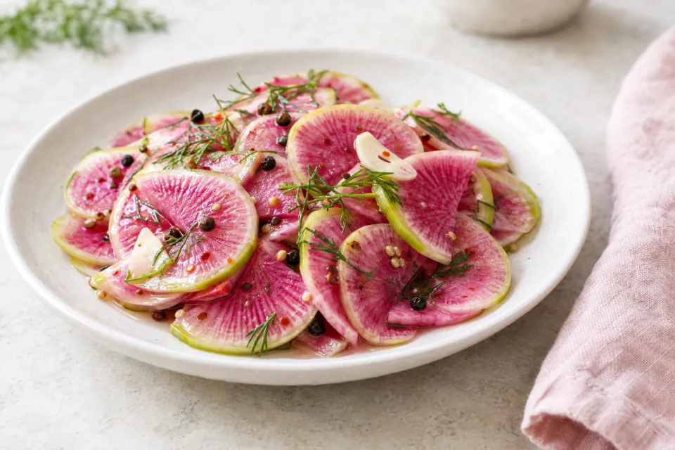 Quick-Pickled Watermelon Radishes