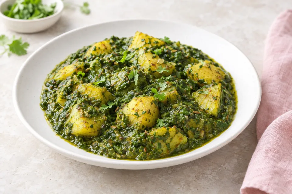 Palak Aalu, Palak Paneer's Cousin