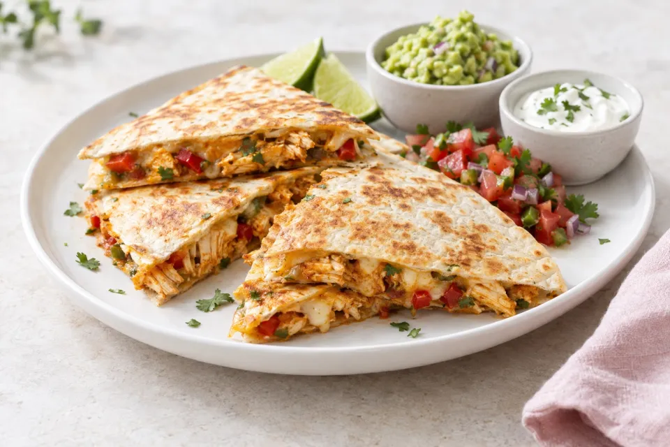 Spicy Chicken Quesadillas