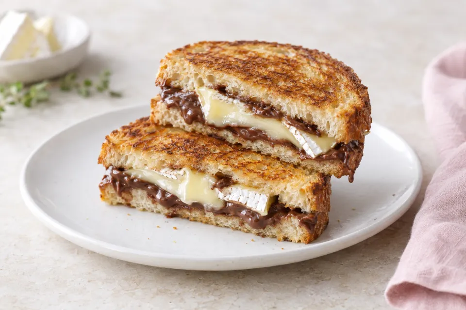 Brie and Nutella Grilled Cheese