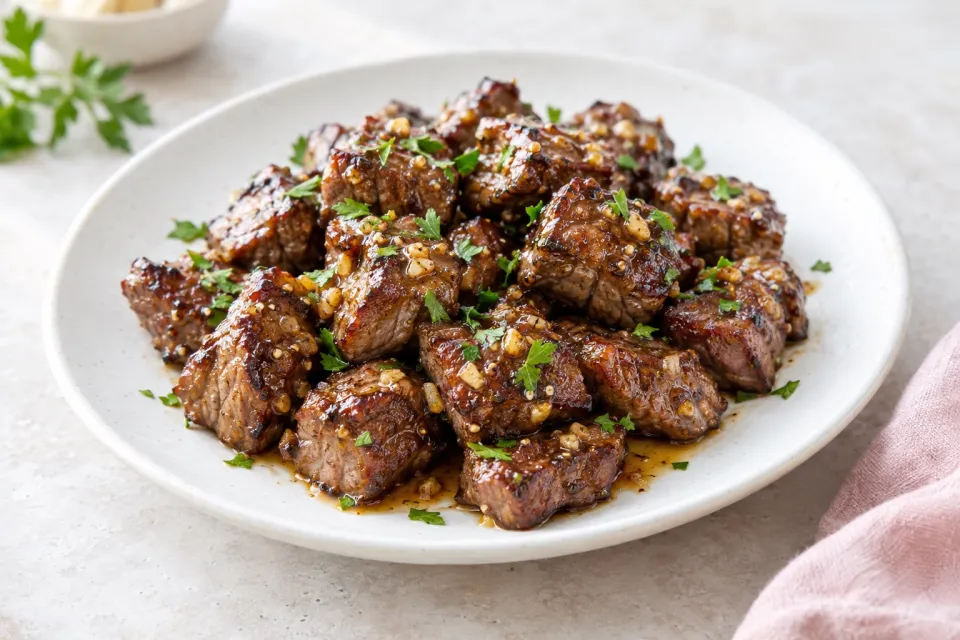 Honey Garlic Steak Bites