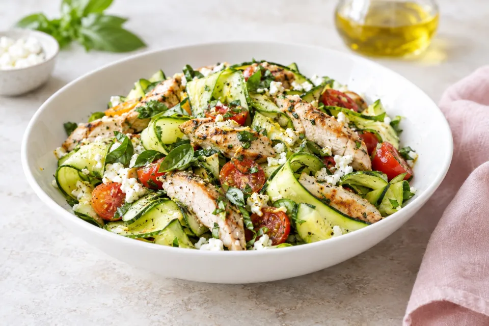 Zucchini and Chicken Salad