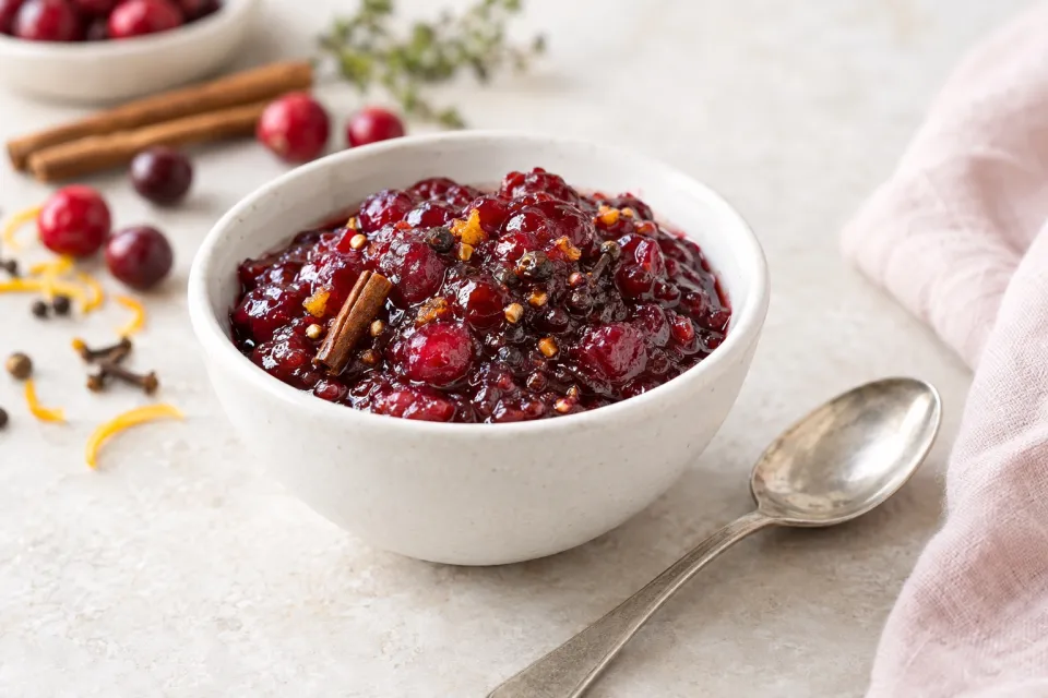 Spiced Cranberry Cabernet Jam