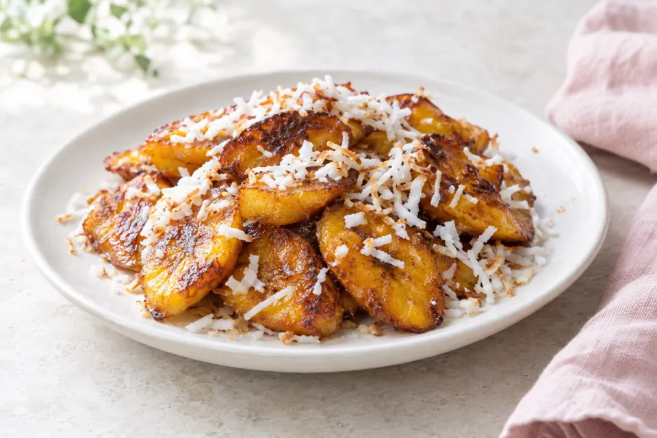 Fried Plantains with Coconut
