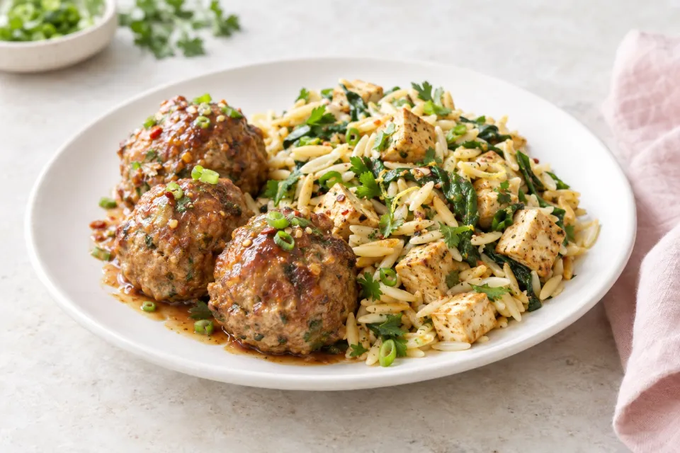 A Tofu Throwdown: Lions Head Meatballs Vs. Tofu and Orzo
