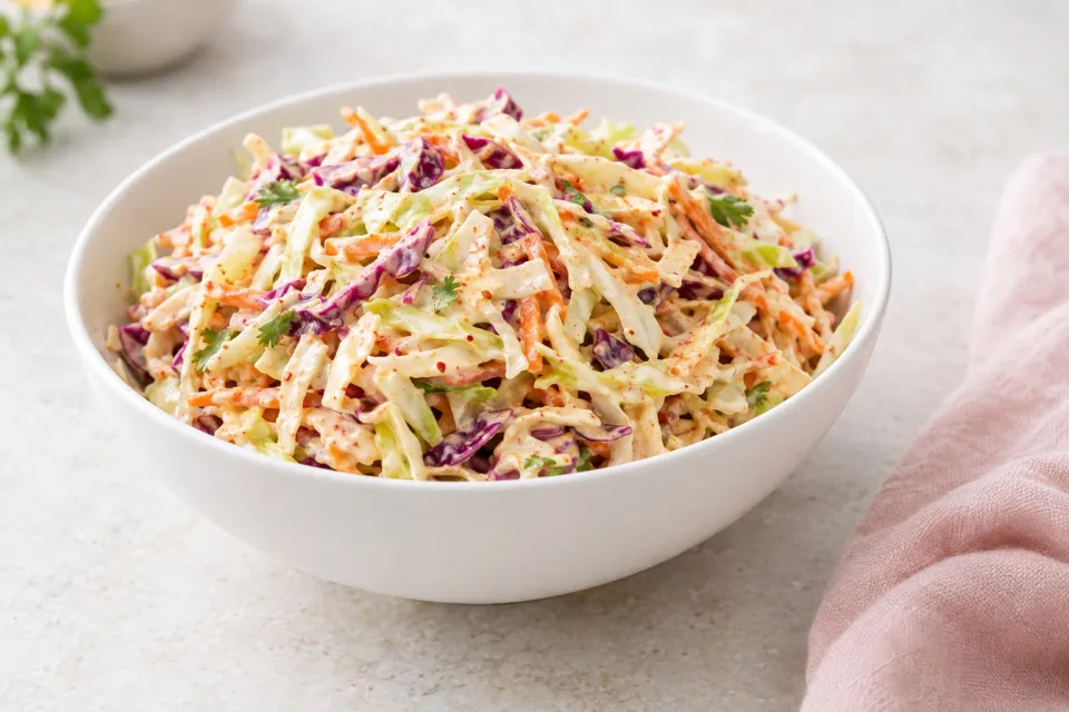 Coleslaw with Creamy Chili Vinaigrette