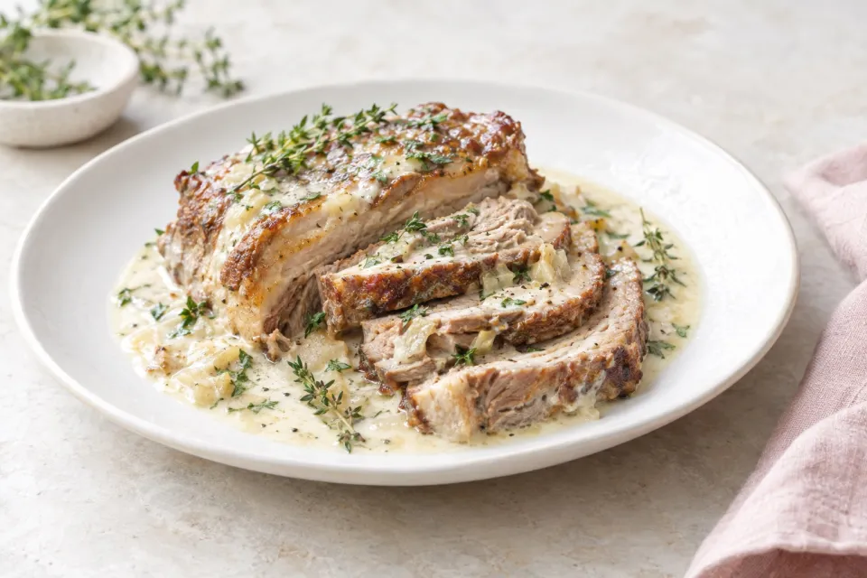 Pork Brisket Braised in Milk