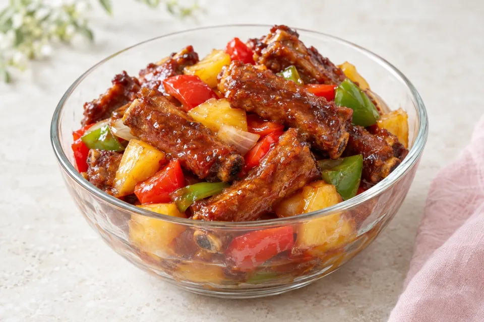 Chinese Takeout-Style Sweet and Sour Spare Ribs