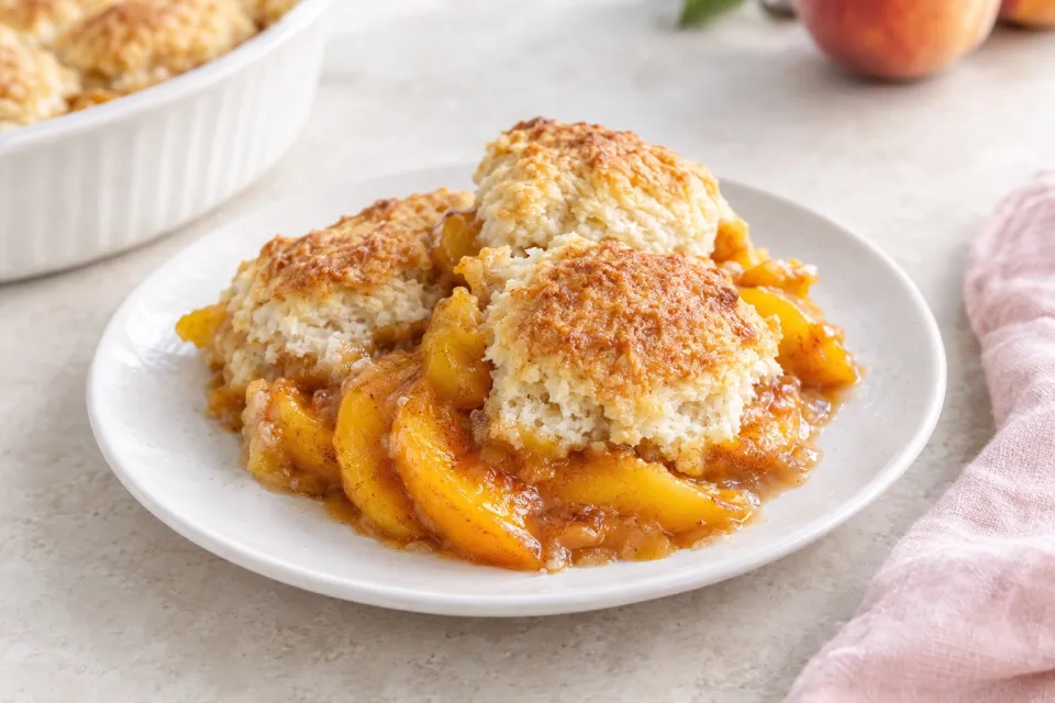 Classic Biscuit-Topped Peach Cobbler