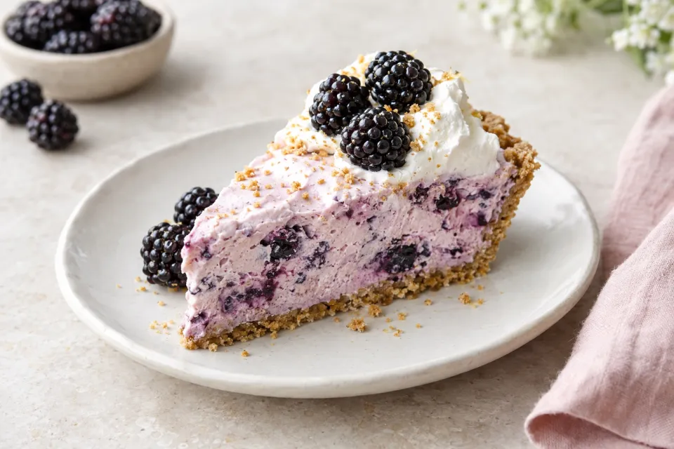 Blackberry Icebox Pie