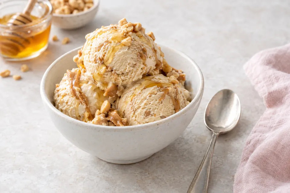 Peanut Butter Honey Ice Cream