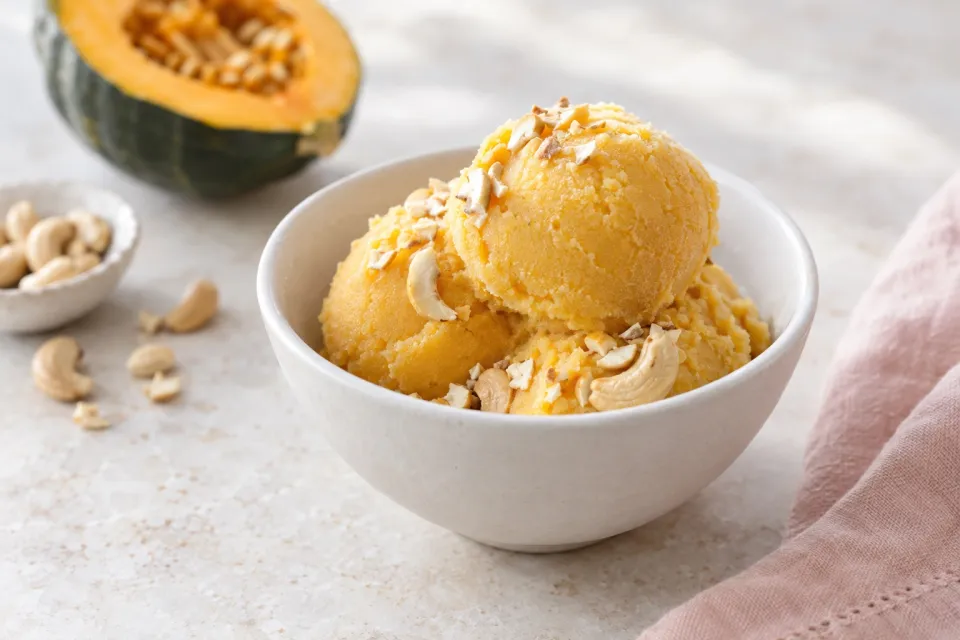 Acorn Squash and Cashew Sorbet