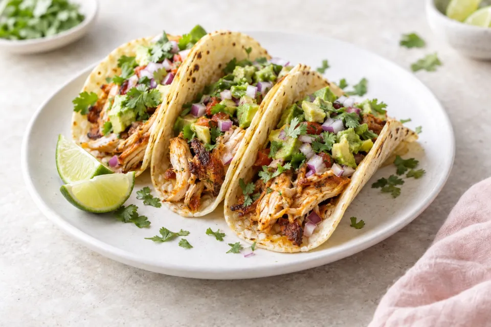 Oven Roasted Chicken Tacos