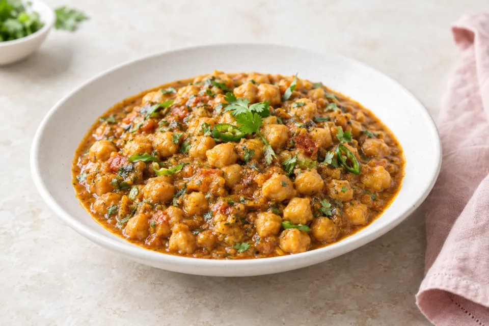 Indian Spiced Chickpea Gravy