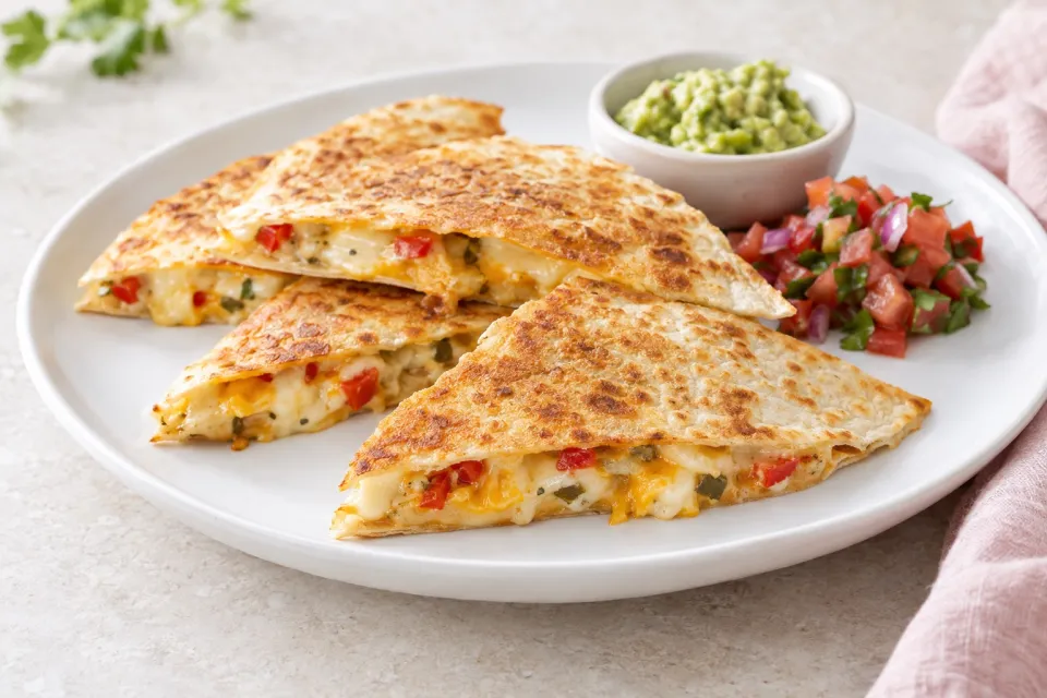Crispy Pepper Jack Quesadillas
