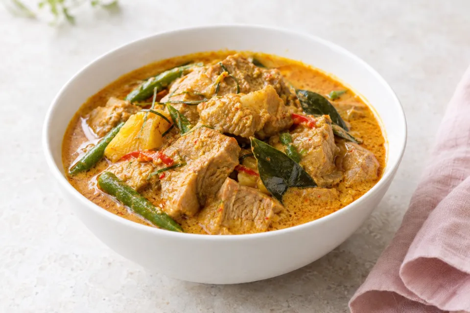 Pork in Penang Curry Sauce