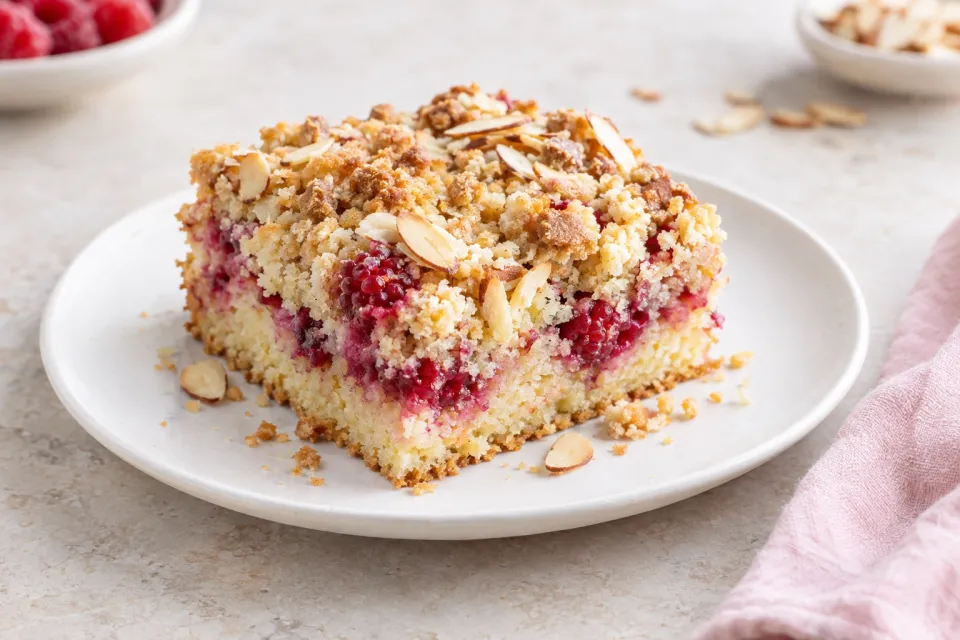 Super Crumb Raspberry Almond Crumb Cake