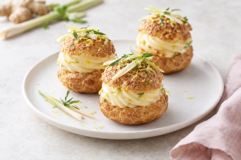 Ginger-Lemongrass Choux Pastry