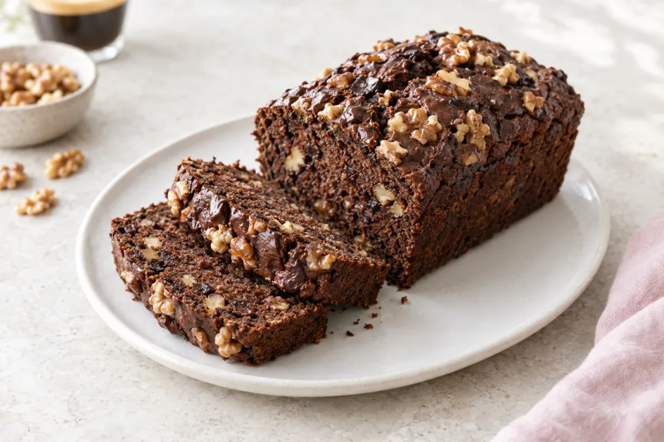 Chocolate Walnut Espresso Loaf