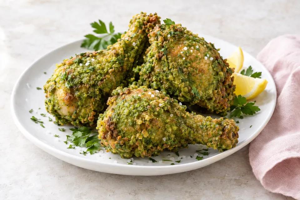 Serious Heat: Green Fried Chicken for St. Patrick's Day