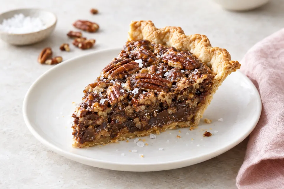 Salted Chocolate Pecan Pie