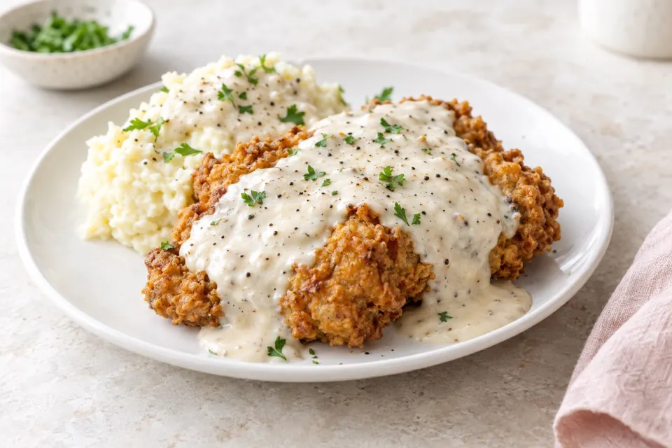 Chicken-Fried Chicken with Cream Gravy