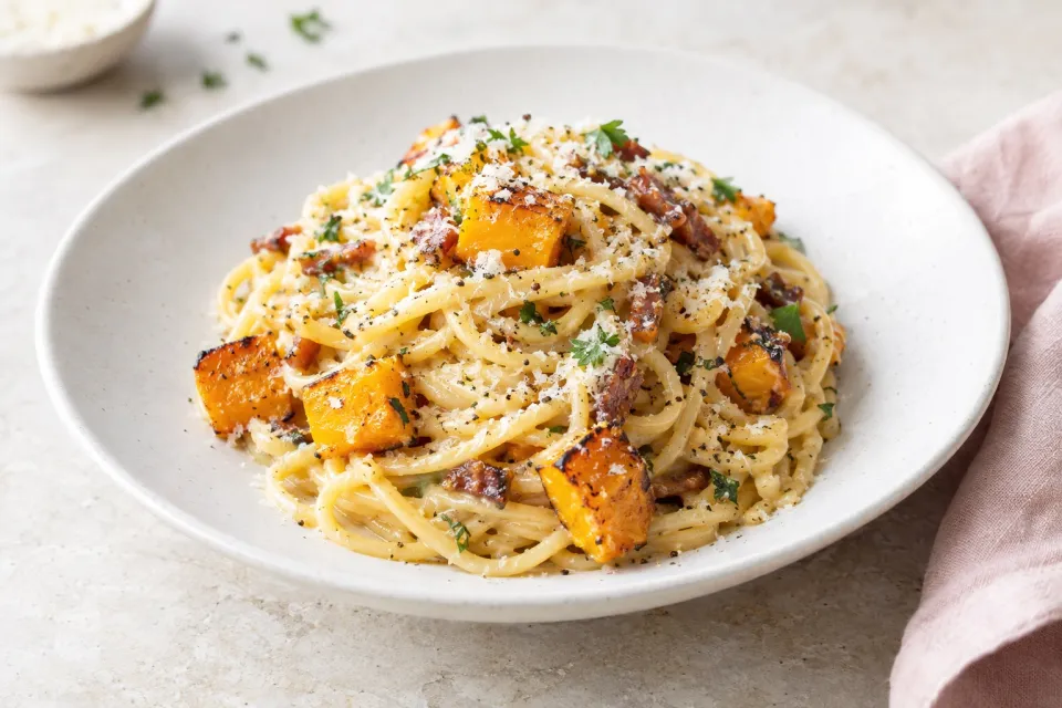 Roasted Squash &quotCarbonara&quot