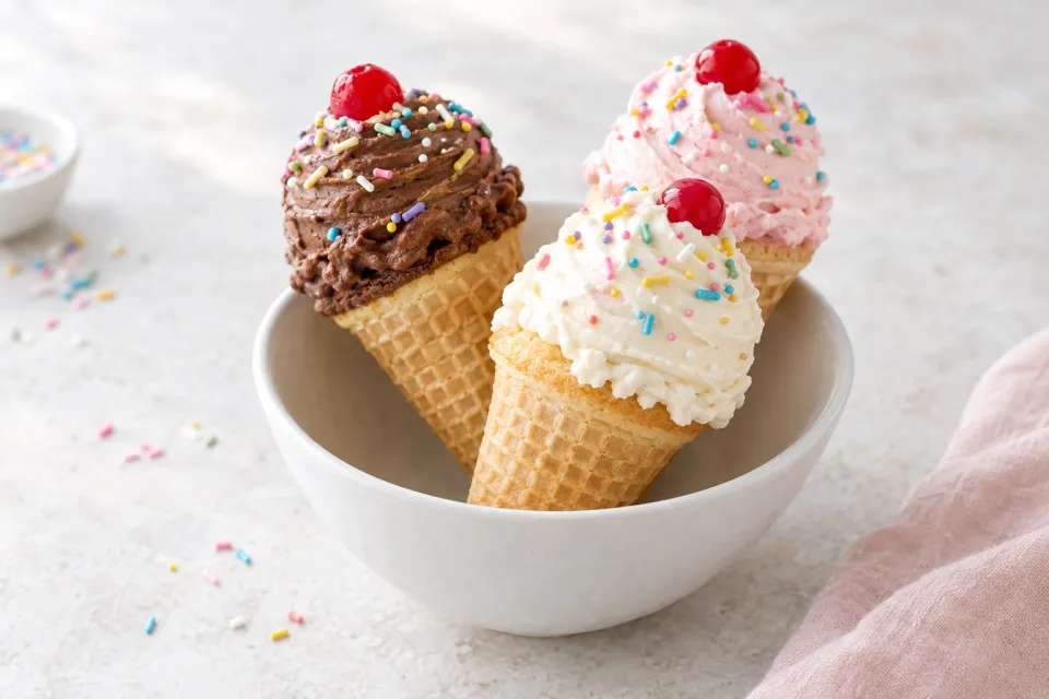 Ice Cream Cone Cupcakes