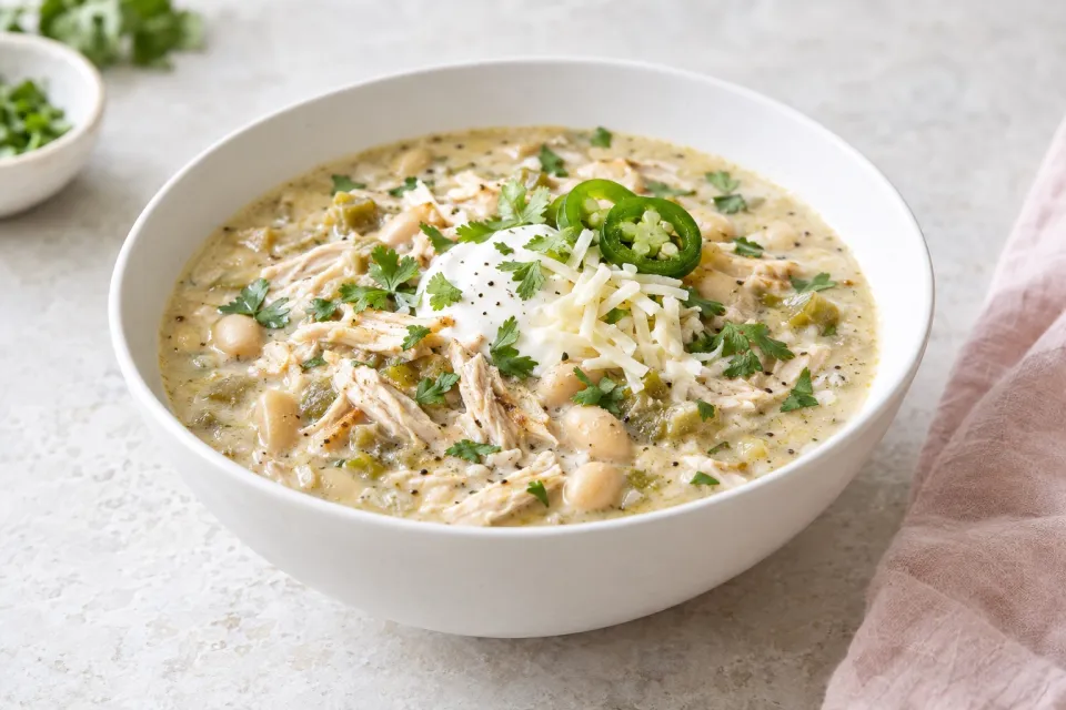White Chili with Roast Turkey or Chicken